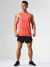 Загрузить изображение в средство просмотра галереи, Summer sportswear tank top for men quick-drying breathable tops running sleeveless crew neck tank top
