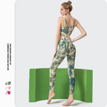 Charger l&#39;image dans la galerie, Tie-dye Splash-ink style seamless yoga sets
