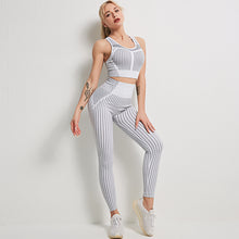 Charger l&#39;image dans la galerie, Seamless stripes tight yoga set
