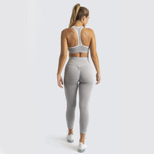 Charger l&#39;image dans la galerie, Seamless Contrast color stripe &amp; Backless Yoga wear set
