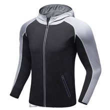 Загрузить изображение в средство просмотра галереи, Gym soprt zip up mens trench jacket hoodie
