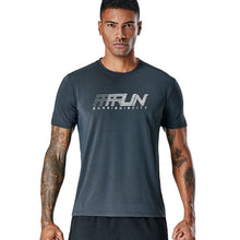 Charger l&#39;image dans la galerie, Training Jogging Short sleeve Sports wear T-shirt with heatseal RUN logo
