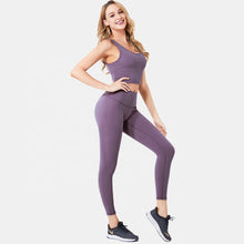Cargar imagen en el visor de la galería, Solid color yoga set
