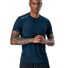 Charger l&#39;image dans la galerie, Men Fitness Training Jogging Short sleeve Sports wear T-shirt with Jacquard
