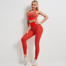 Charger l&#39;image dans la galerie, Seamless stripes tight yoga set
