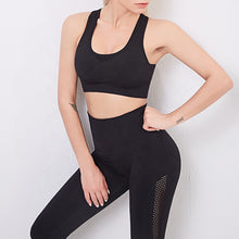 Charger l&#39;image dans la galerie, Seamless Breathable quick-drying sports running yoga suit active wear with Hook &amp; eye
