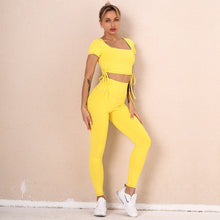 將圖片載入圖庫檢視器 U-neck fitness compression luxury seamless legging yoga set
