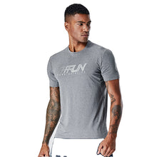 Charger l&#39;image dans la galerie, Training Jogging Short sleeve Sports wear T-shirt with heatseal RUN logo
