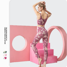 Charger l&#39;image dans la galerie, Tie-dye Splash-ink style seamless yoga sets
