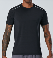 Charger l&#39;image dans la galerie, Men Fitness Training Jogging Short sleeve Sports wear T-shirt with Jacquard
